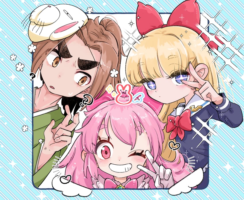 arigasaki chitose, udogawa gosuke, and odagiri kaito (houkago himitsu club and 2 more) drawn by mizukiebiebi