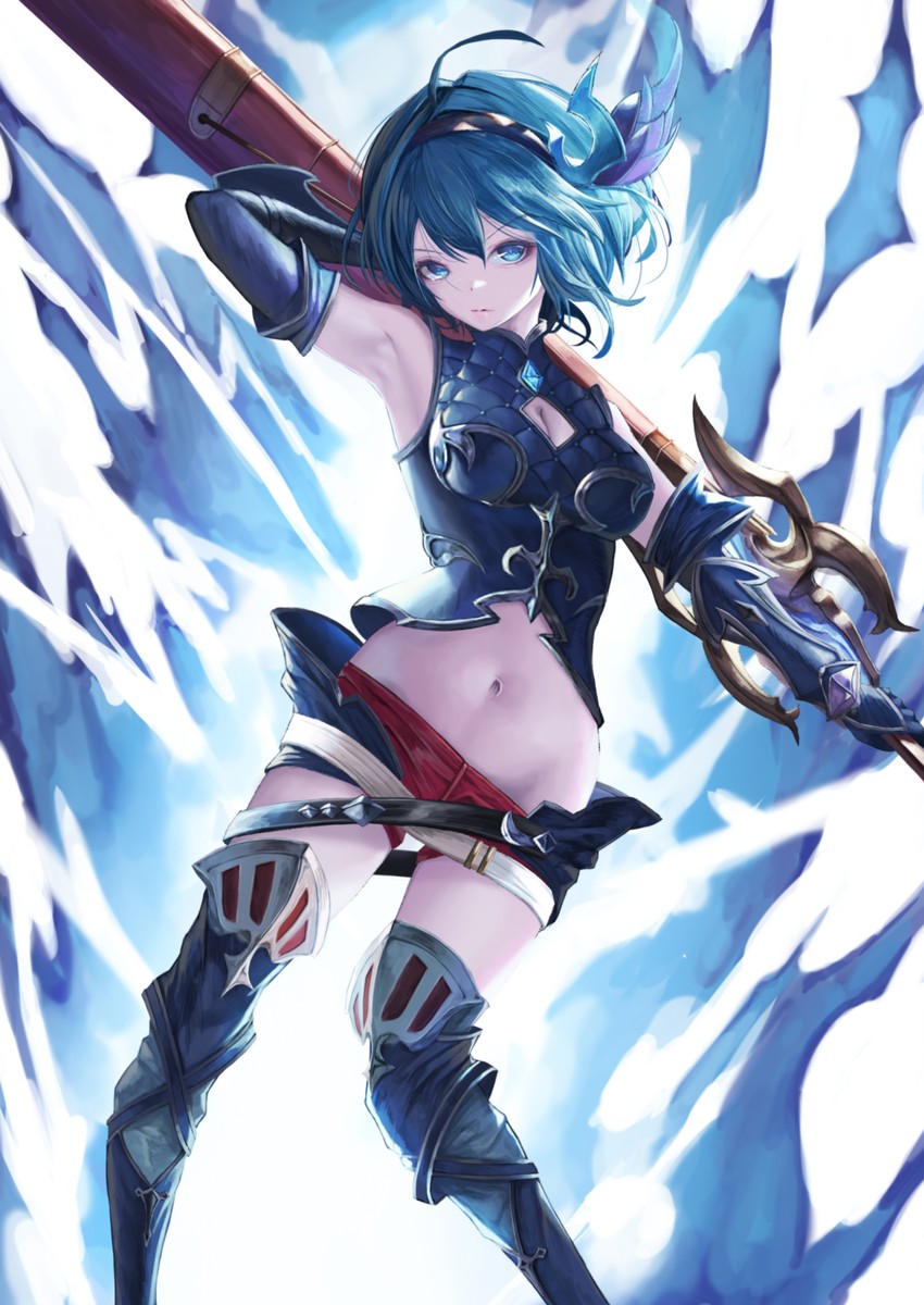 djeeta and guider to the eternal edge (granblue fantasy) drawn by nekobell