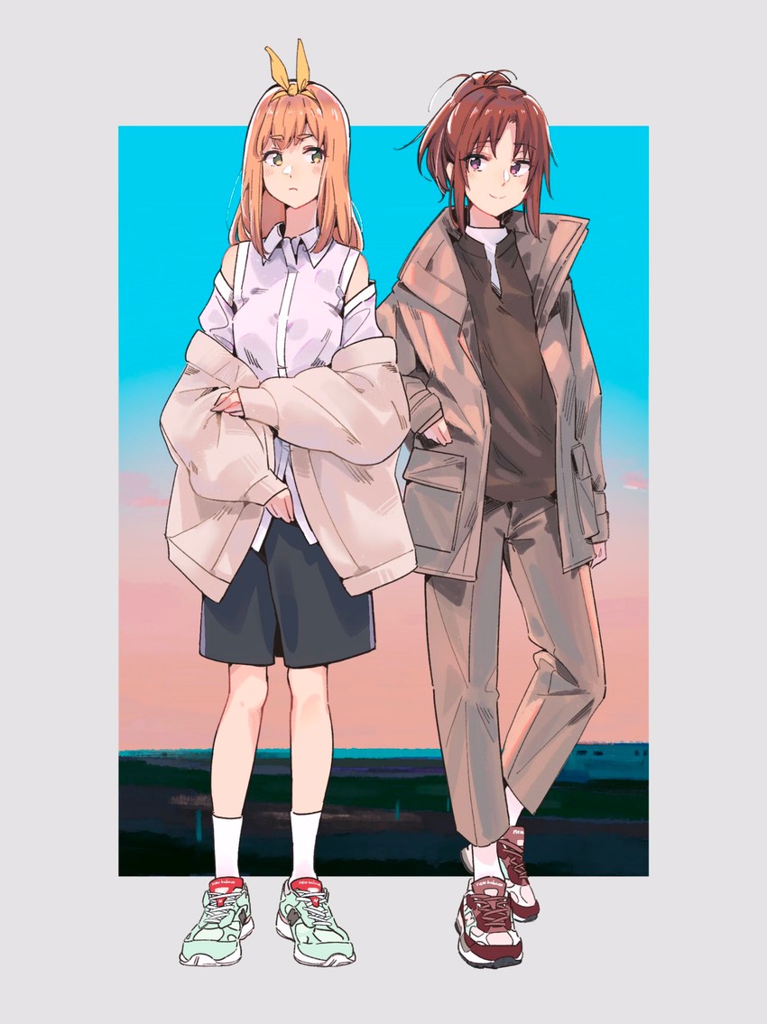 nakagawa natsuki and yoshikawa yuuko (hibike! euphonium) drawn by bonryuu