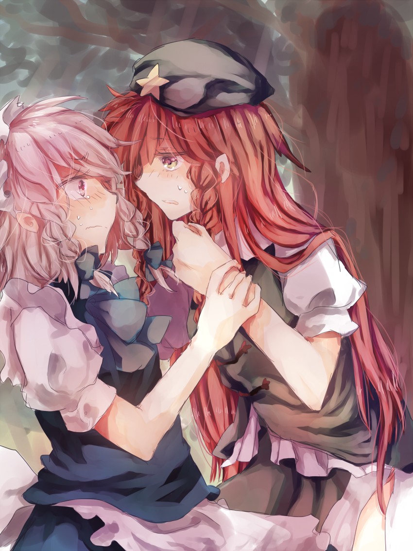 izayoi sakuya and hong meiling (touhou) drawn by kirisa_(yuki)