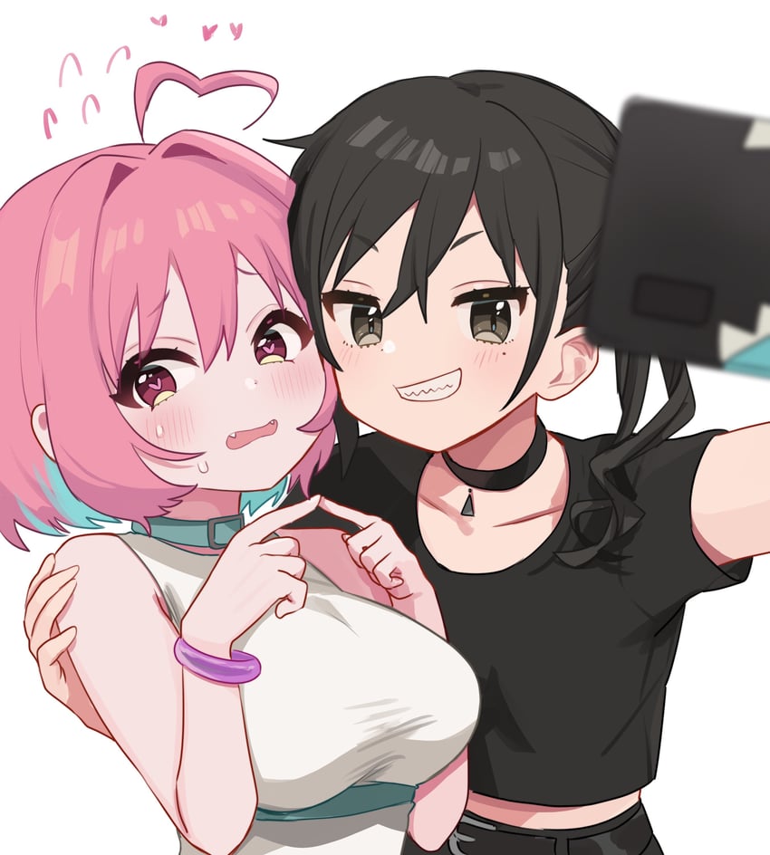 yumemi riamu and sunazuka akira (idolmaster and 2 more) drawn by sukoyaka_(100hituzi)