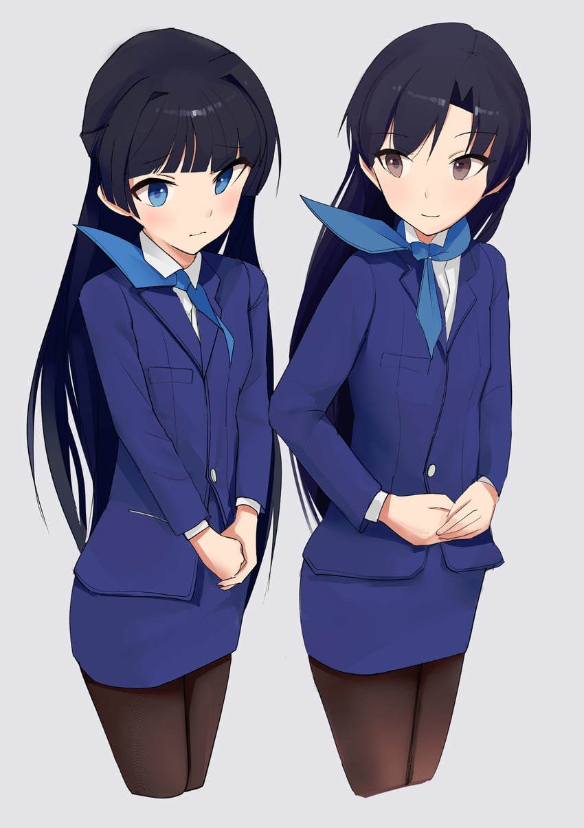 kisaragi chihaya and mogami shizuka (idolmaster and 1 more) drawn by ch2haya_p