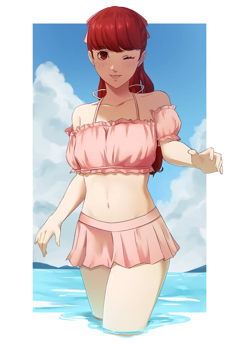 yoshizawa kasumi (persona and 2 more) drawn by ehe02750888