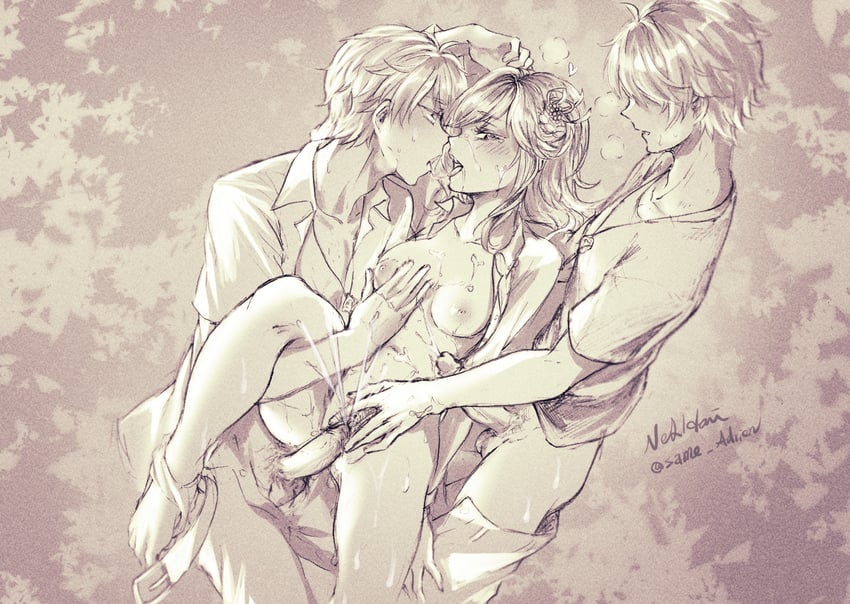 rosa and luke pearce (tears of themis) drawn by nelhai_(mori791212)