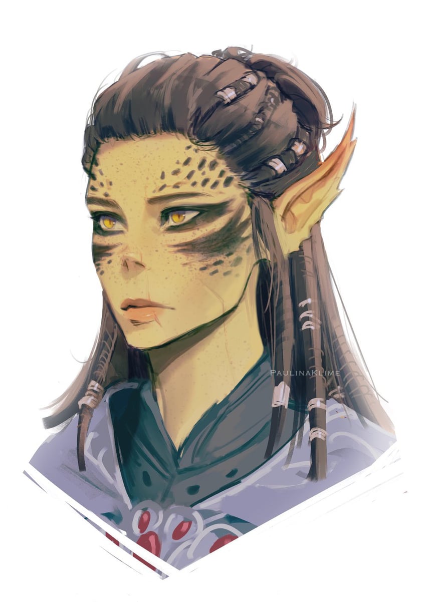 lae'zel (dungeons & dragons and 2 more) drawn by paulina_klime