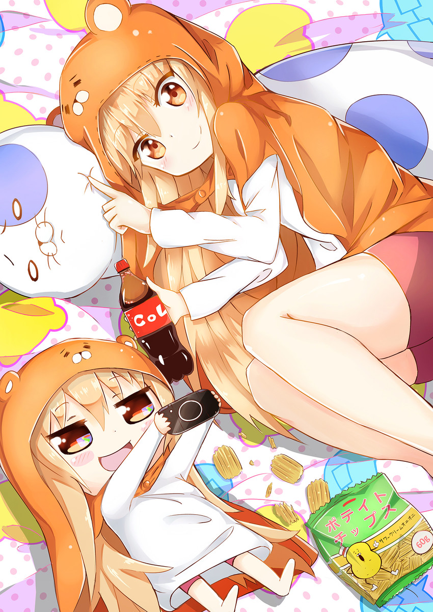 doma umaru and komaru (himouto! umaru-chan) drawn by sylphine