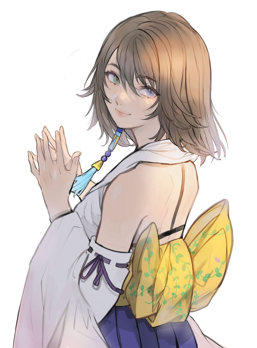 yuna (final fantasy and 1 more) drawn by alpaca_carlesi