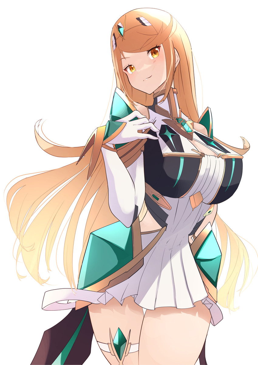 mythra (xenoblade chronicles and 1 more) drawn by risumi_(taka-fallcherryblossom)