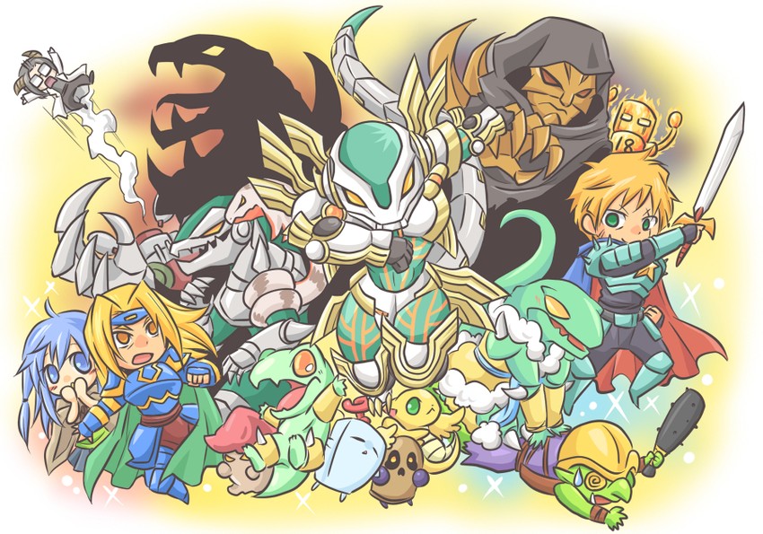 eria, eria the water charmer, petit dragon, goblin attack force, mokey mokey, and 14 more (yu-gi-oh! and 1 more) drawn by atusix