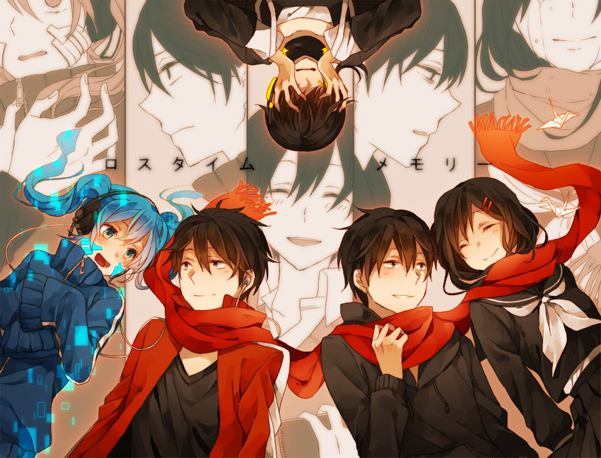 tateyama ayano, kisaragi shintarou, ene, konoha, kokonose haruka, and 1 more (kagerou project and 1 more) drawn by kiri_(lwp01_lav)