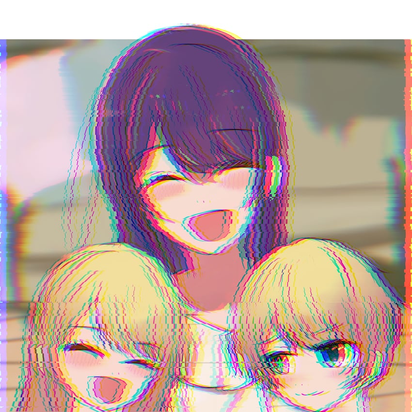 hoshino ai, hoshino ruby, and hoshino aquamarine (oshi no ko) drawn by user_gygp8842