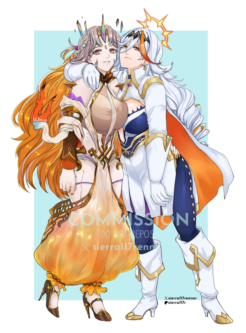 gullveig and baldr (fire emblem and 1 more) drawn by sierra117renner