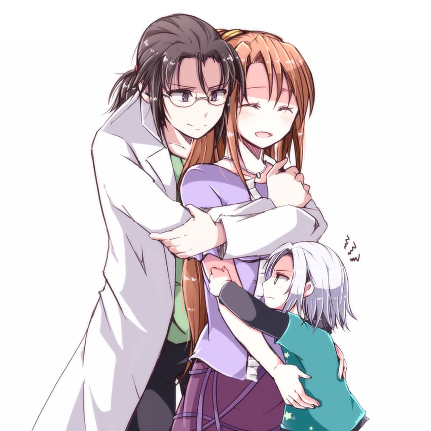 sephiroth, lucrecia crescent, and professor houjou (final fantasy and 2 more) drawn by nanao_(zonzonsh)