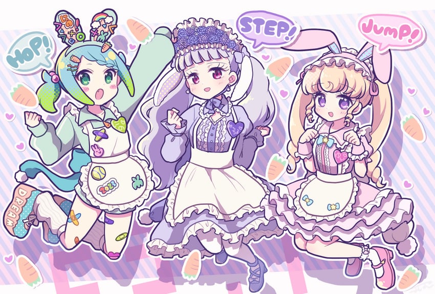 yumekawa yui, nijiiro nino, koda michiru, and miichiru (pretty series and 2 more) drawn by koyoshi_yoko