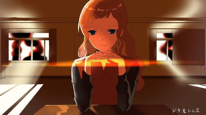 monika and kukrushka (doki doki literature club and 1 more) drawn by user_nvwz8752