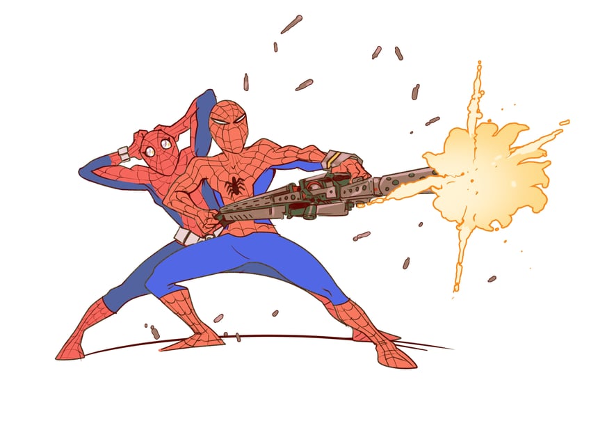 spider-man, peter parker, and yamashiro takuya (marvel and 1 more) drawn by phil_dragash