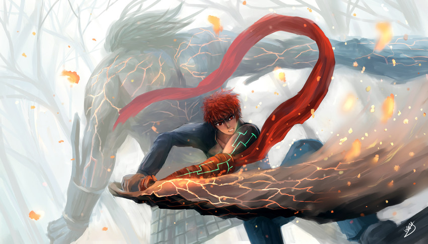 emiya shirou and heracles (fate and 2 more) drawn by zen_(weishanzhe)