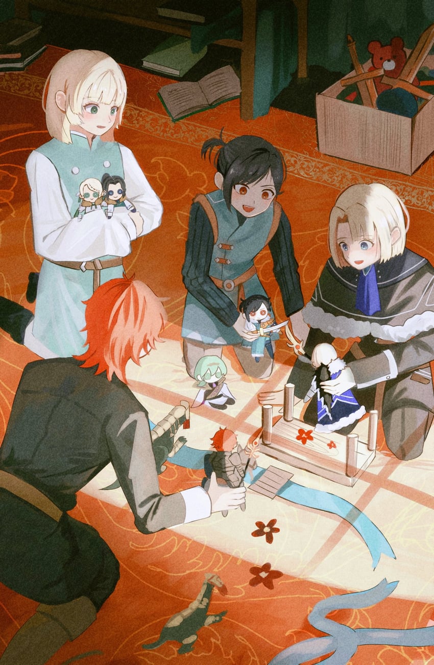 dimitri alexandre blaiddyd, ingrid brandl galatea, sylvain jose gautier, felix hugo fraldarius, and male byleth (fire emblem and 1 more) drawn by rendaaa_fe