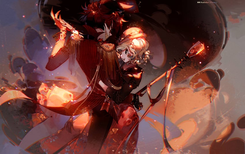 charlie morningstar and alastor (hazbin hotel) drawn by kawacy
