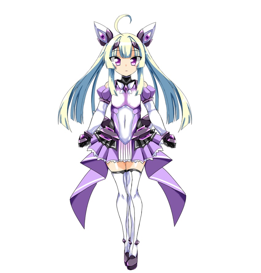 amakubo yuri and exs-tia flora (kouyoku senki exs-tia) drawn by zesuto