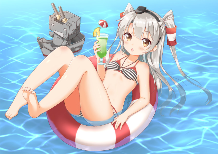 amatsukaze and rensouhou-kun (kantai collection) drawn by yoshikita_popuri