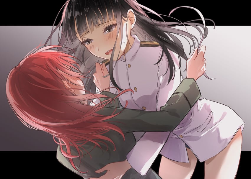 sakamoto mio and minna-dietlinde wilcke (world witches series and 1 more) drawn by shima7_c