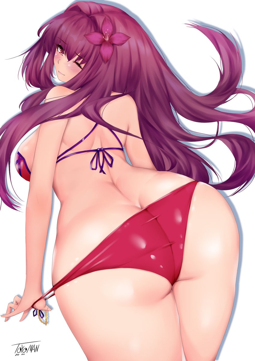 scathach (fate and 1 more) drawn by toyoman