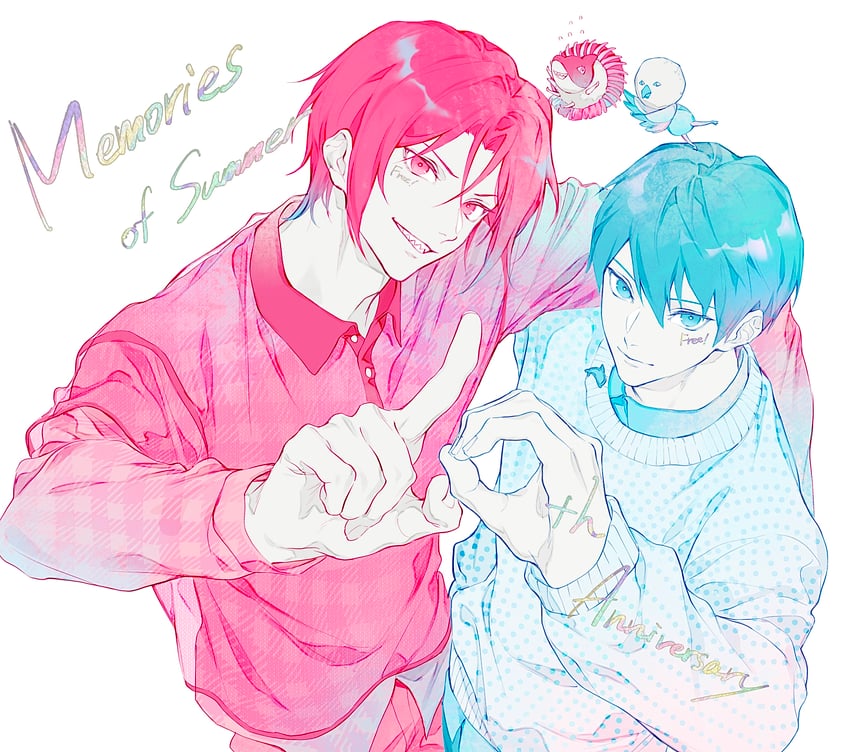 nanase haruka and matsuoka rin (free!) drawn by sei_(_mo1008)