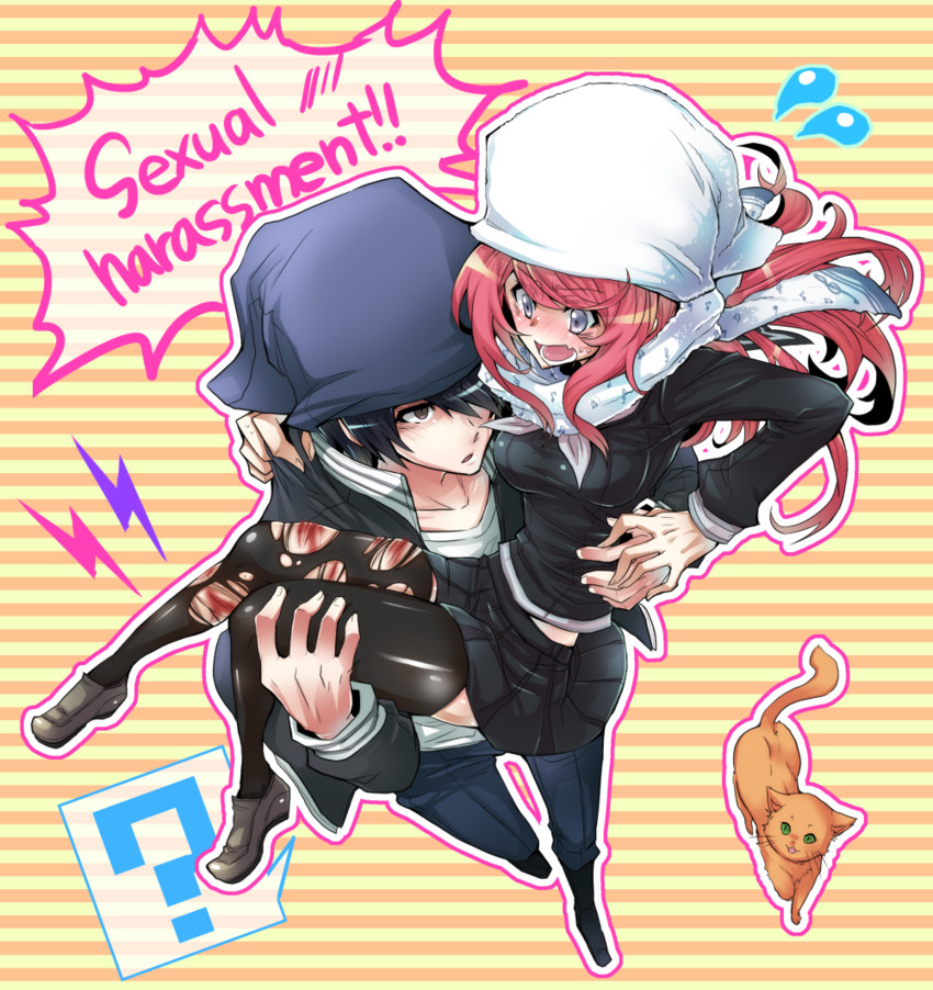 ban airi and torii jungo (devil survivor and 1 more) drawn by haoro