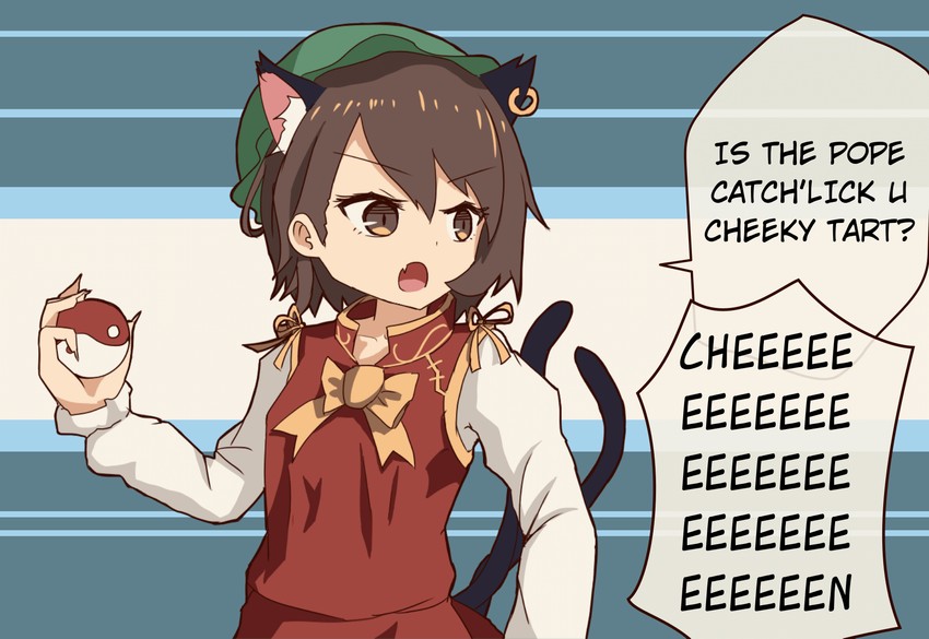 chen and gloria (touhou and 2 more) drawn by afensorm