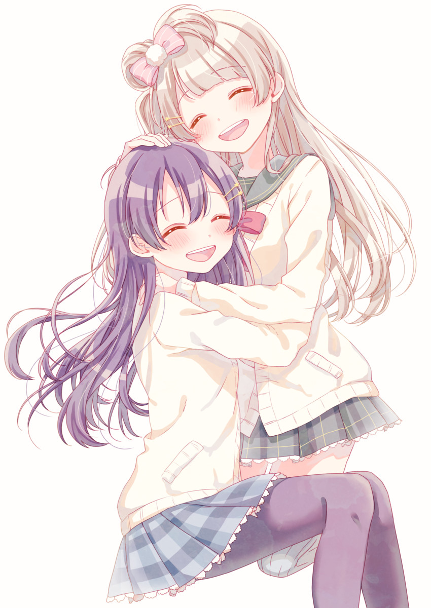 sonoda umi and minami kotori (love live! and 1 more) drawn by hina_(hinalovesugita)