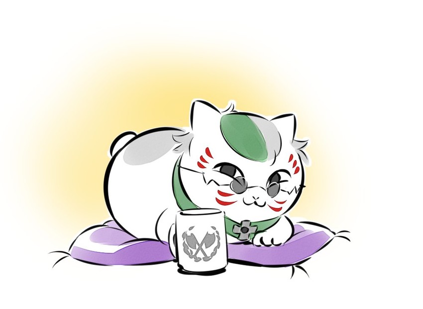 nyanko-sensei, professor ozpin, and inoue kazuhiko (rwby and 1 more) drawn by iesupa