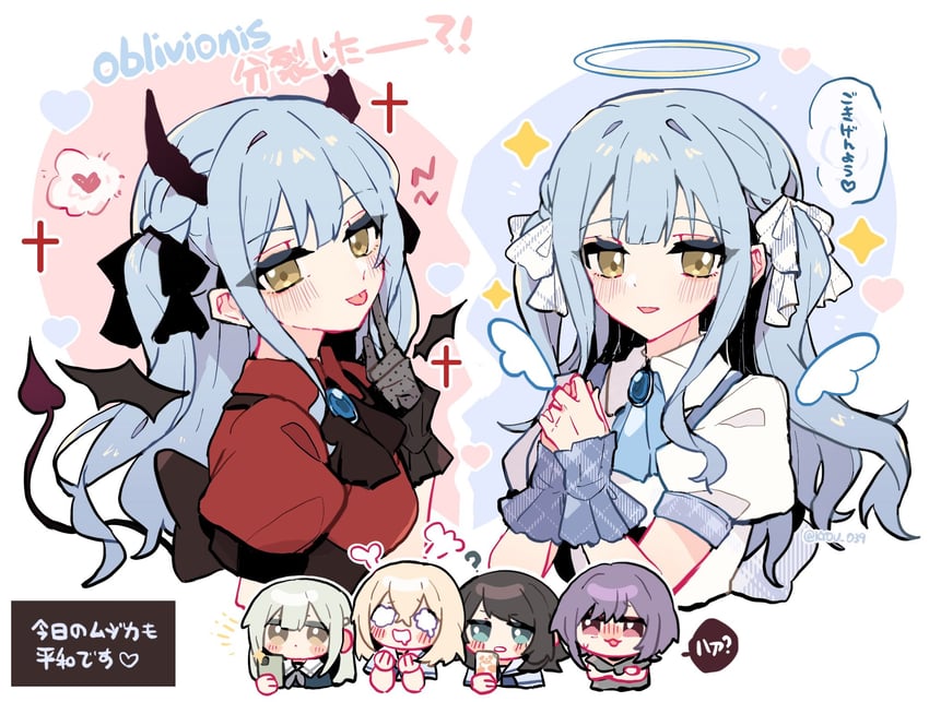 togawa sakiko, wakaba mutsumi, yahata umiri, misumi uika, oblivionis, and 1 more (bang dream! and 1 more) drawn by kyou_039