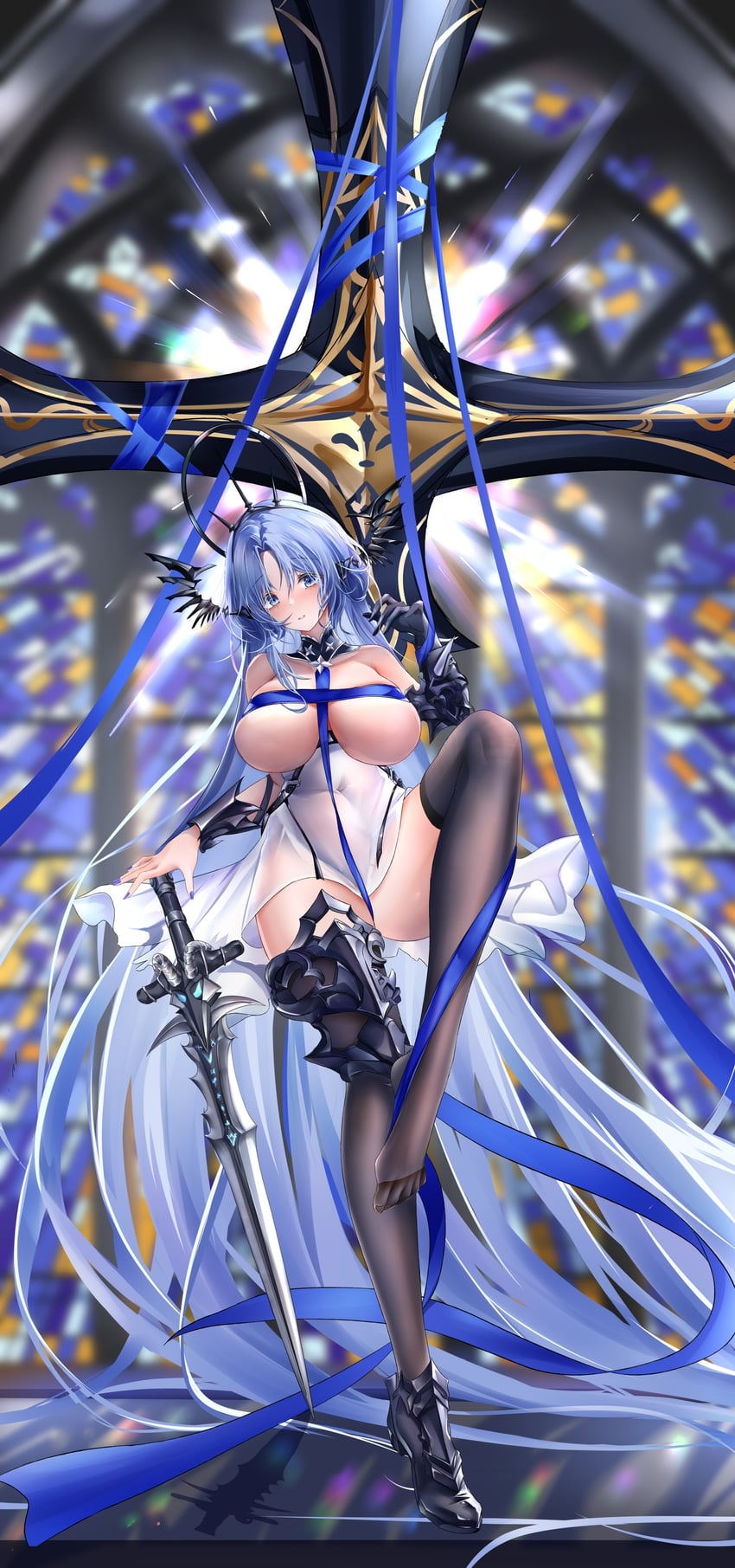 alsace (azur lane) drawn by iue_(artist)
