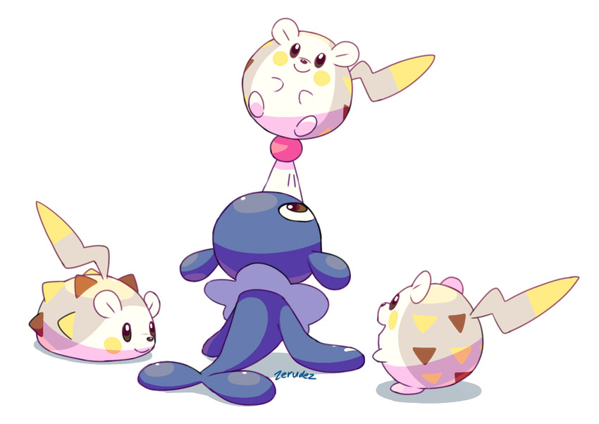 popplio and togedemaru (pokemon) drawn by marc_azria