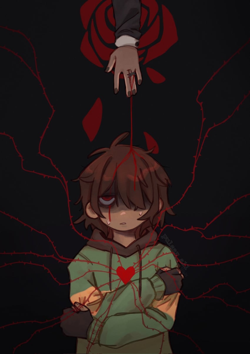 kris, noelle holiday, and soul (deltarune) drawn by pulsar_a11