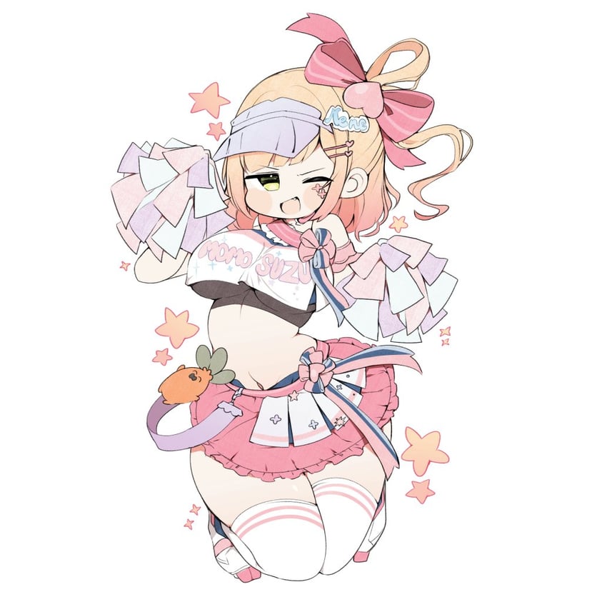 momosuzu nene and nekko (hololive) drawn by kuma_no_bansoukou