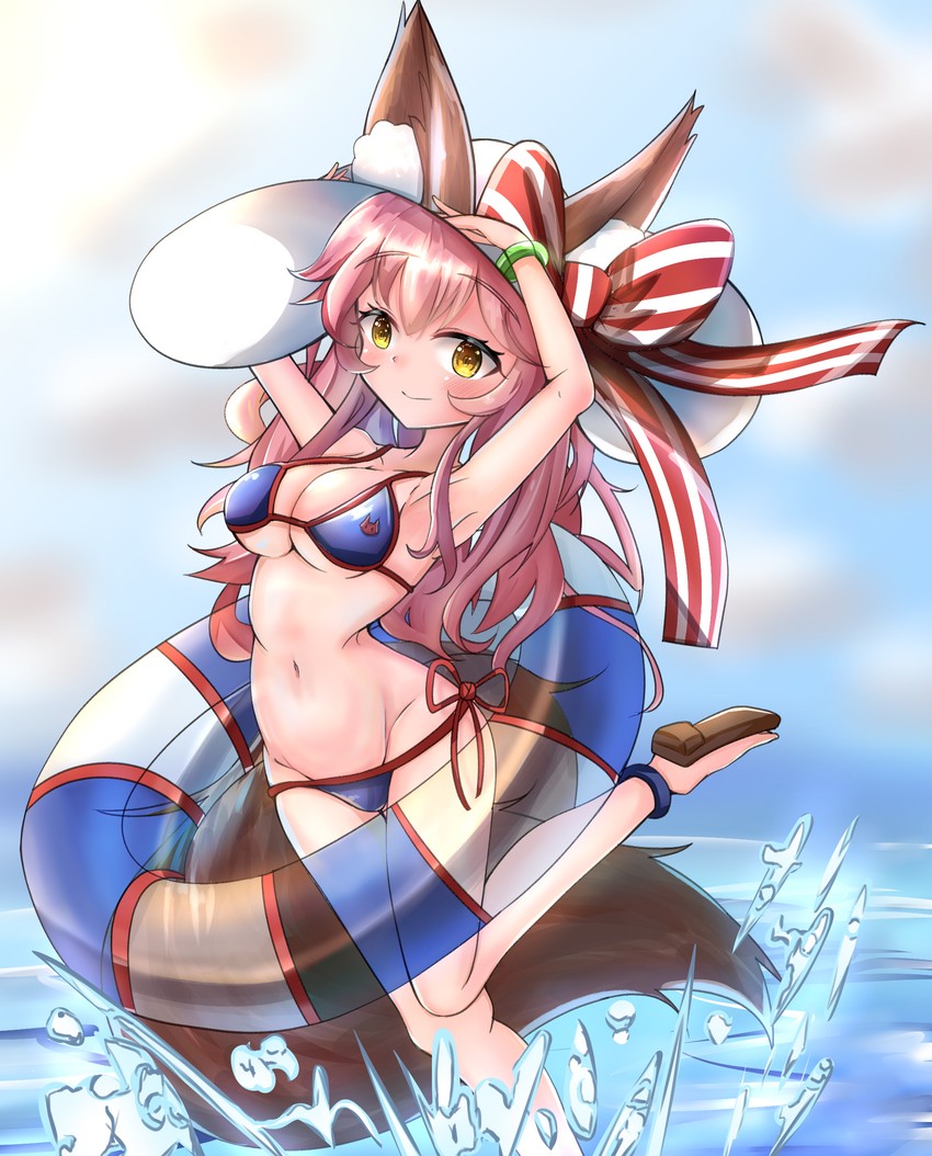 tamamo and tamamo no mae (fate and 1 more) drawn by sunlc