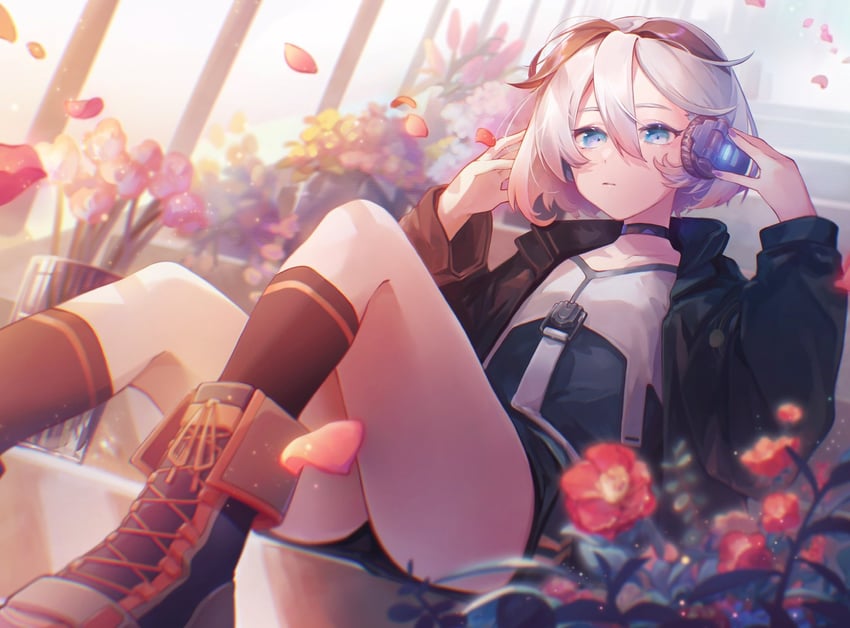 flower and ci flower (vocaloid and 1 more) drawn by mi_no_take