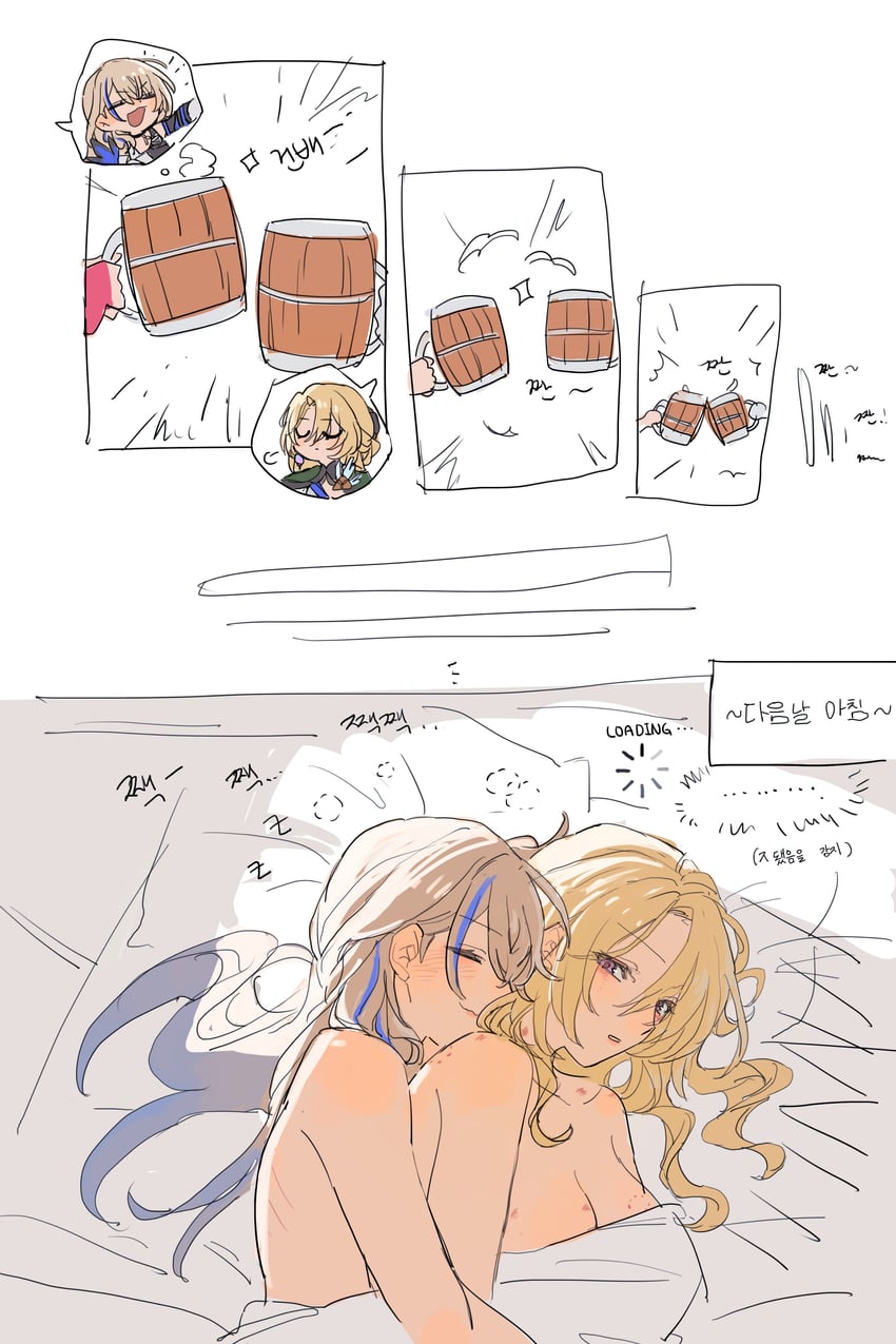 serval landau and cocolia rand (honkai and 1 more) drawn by eardoor_1022