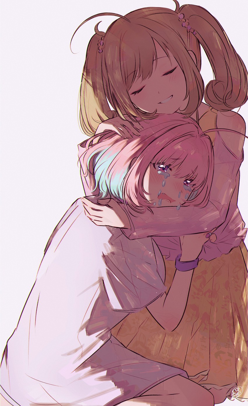 yumemi riamu and sato shin (idolmaster and 1 more) drawn by hamachamu