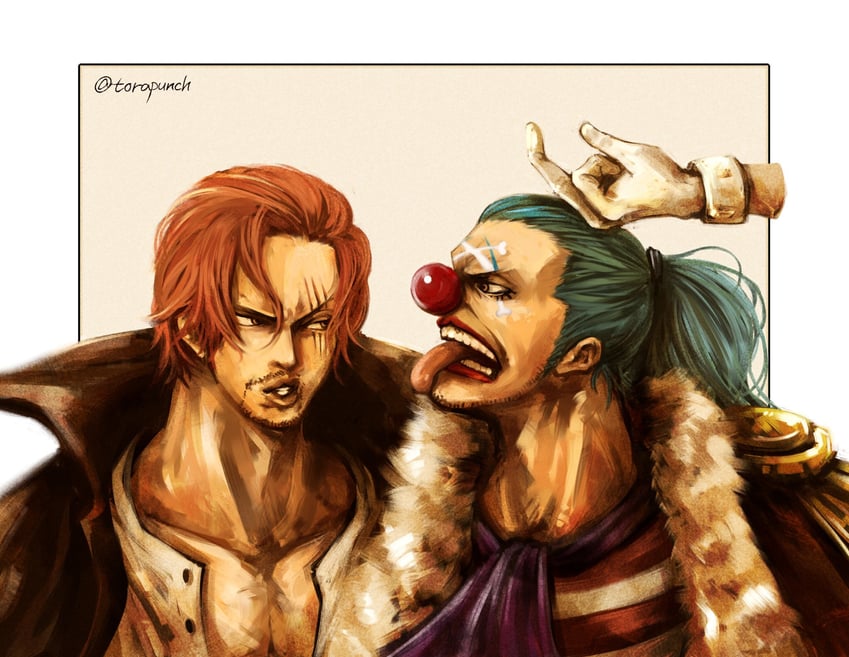 shanks and buggy the clown (one piece) drawn by torapunch