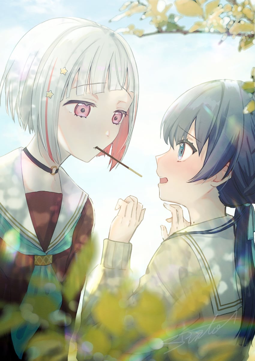 murano sayaka and yugiri tsuzuri (love live! and 1 more) drawn by suito