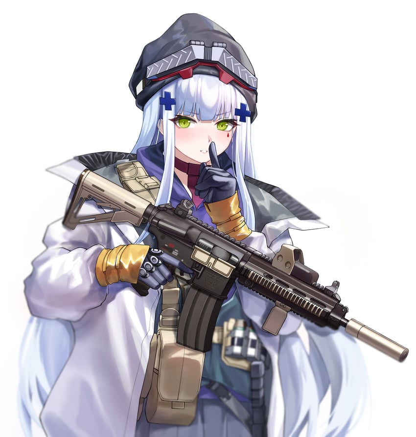 hk416 and clukay (girls' frontline and 1 more) drawn by 1z10
