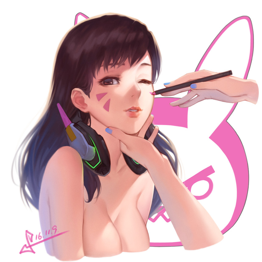 d.va (overwatch and 1 more) drawn by squidsmith