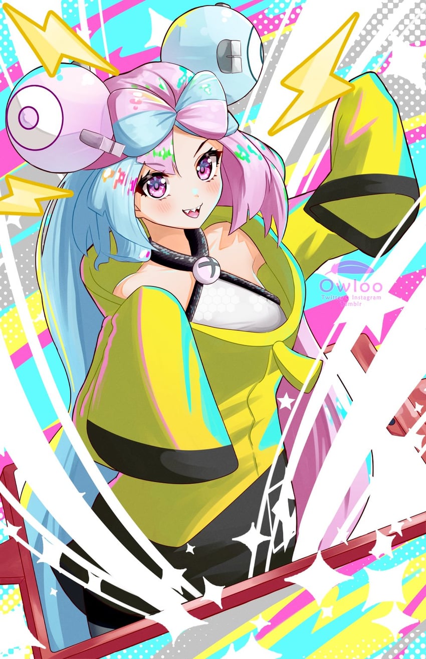 iono (pokemon and 1 more) drawn by owloo_art
