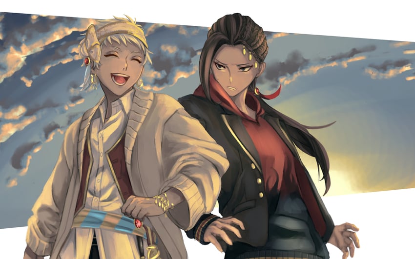 jamil viper and kalim al-asim (twisted wonderland) drawn by susamiyasan