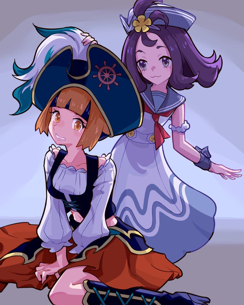 acerola and gardenia (pokemon and 1 more) drawn by ffccll