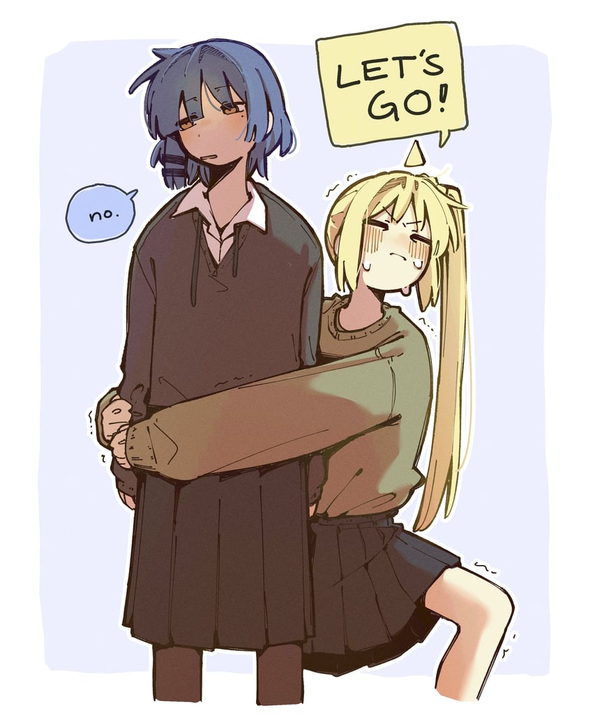 ijichi nijika and yamada ryo (bocchi the rock!) drawn by machuuu68