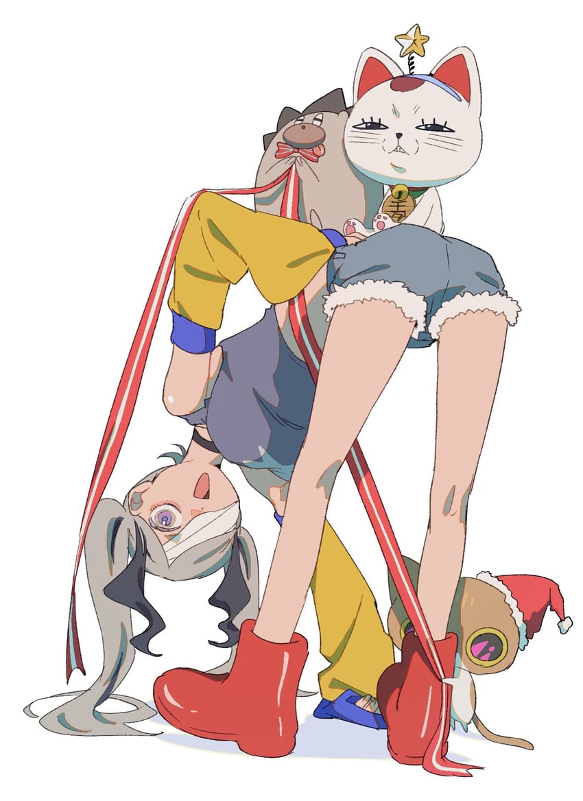 turbo granny, nira-chan, uniguri, and shogast (dandadan and 2 more) drawn by gr_7